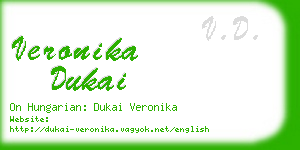 veronika dukai business card